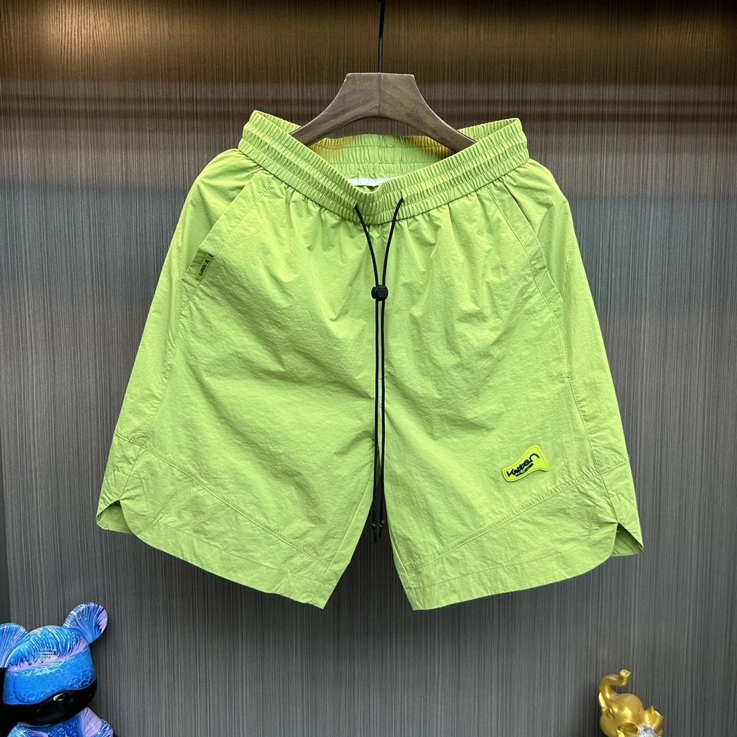 夏季简约百搭男士短裤男速干透气直筒五分裤网红潮流松紧腰沙滩裤