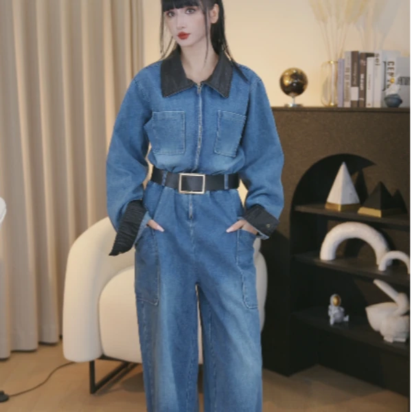 2025春季新款牛仔连体衣JL11439