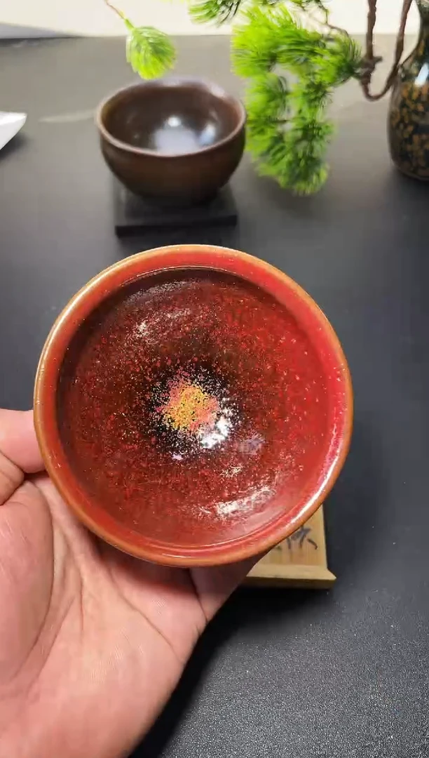 茶盏19（微瑕）叶紫建盏