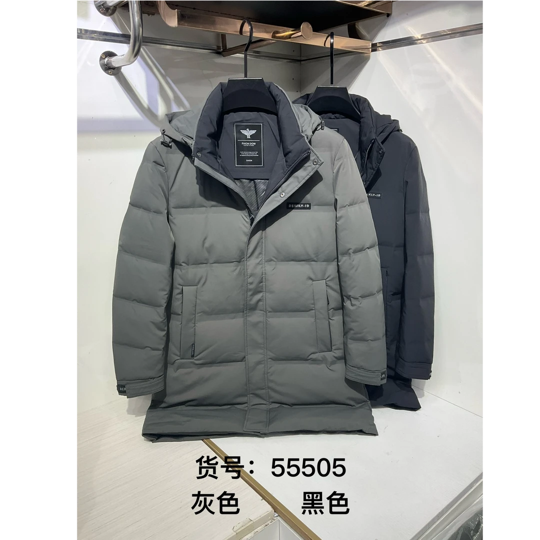 55505极寒保暖男款冬季中长款羽绒服