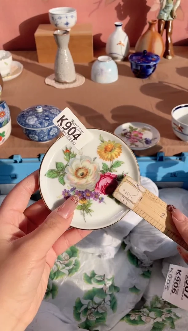 瓷片雨**风瓷器瓷器K904