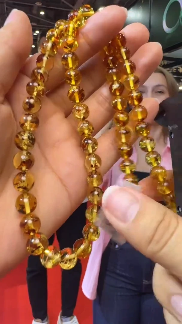 未镶嵌颈饰琥珀杭州珠宝展假一罚十