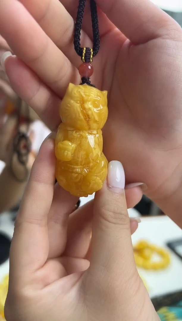 裸石琥珀未镶嵌琥珀蜜蜡吊坠