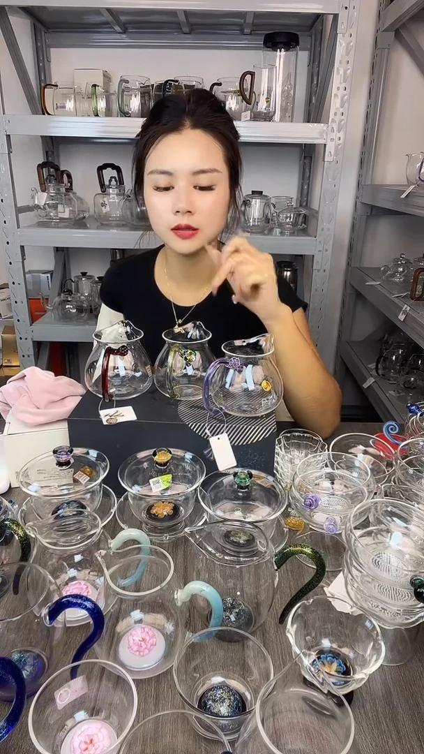 手工艺品玻璃知***?禾器 迷翠浮莲公道杯 孤品