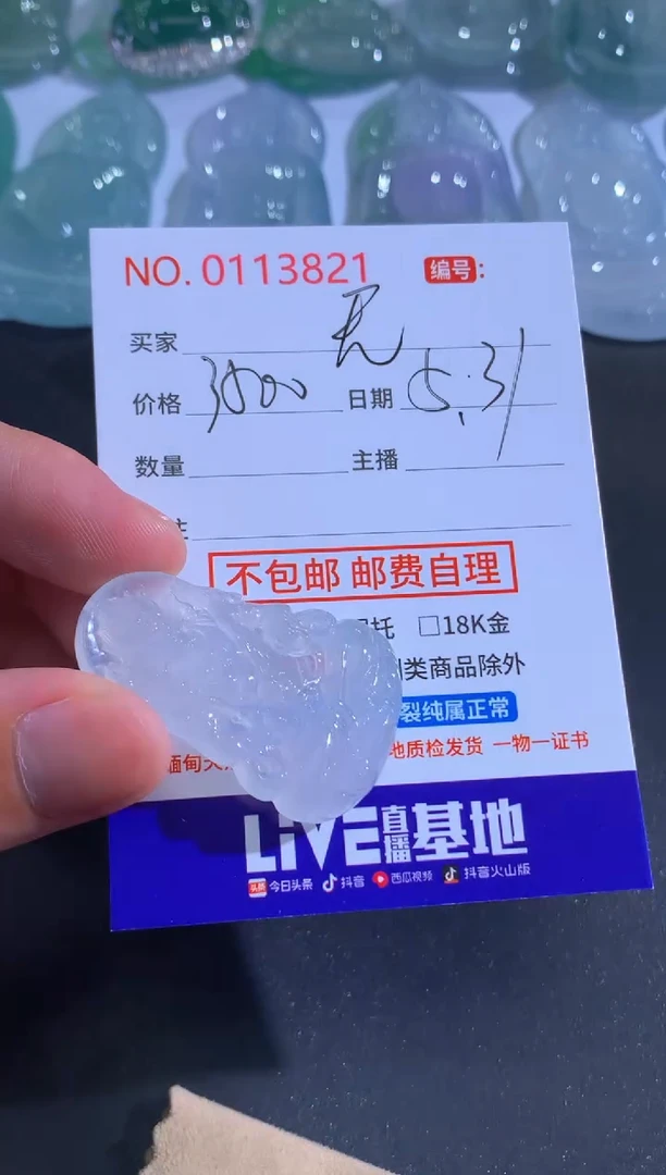 翡翠未镶嵌颈饰无