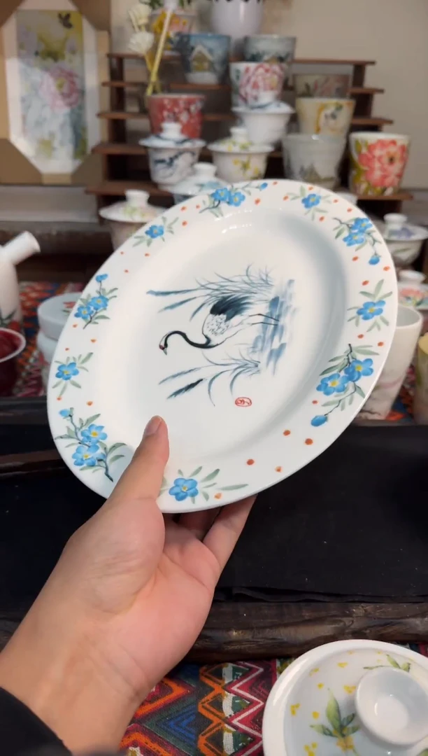 瓷片陶瓷景德镇高温陶瓷清仓浮力底部微瑕