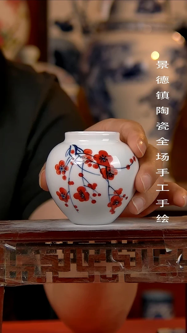 摆件景德镇陶瓷 手工手绘
