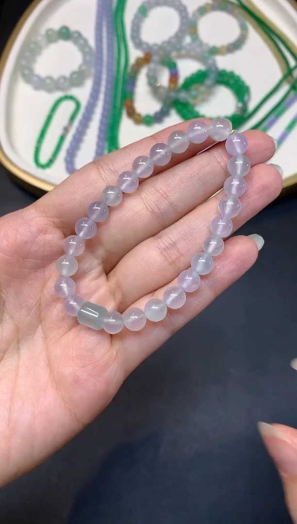 未镶嵌手串翡翠S717|38000
