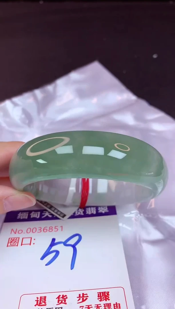 未镶嵌手镯翡翠59（48小时鉴赏期 ）