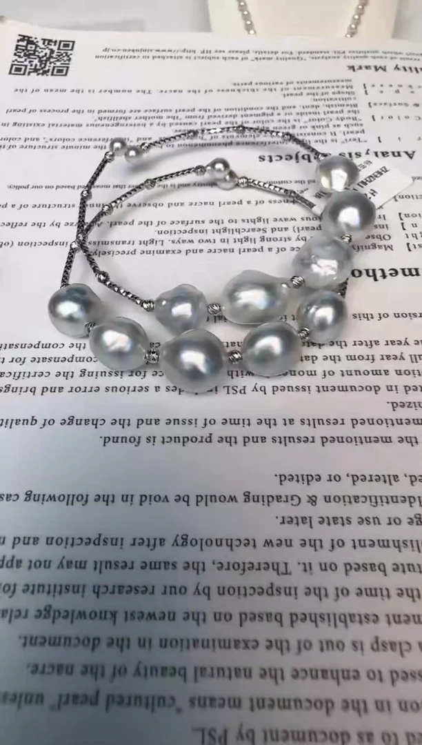 海水珍珠银S925镶嵌手镯巴洛克多样性发其一