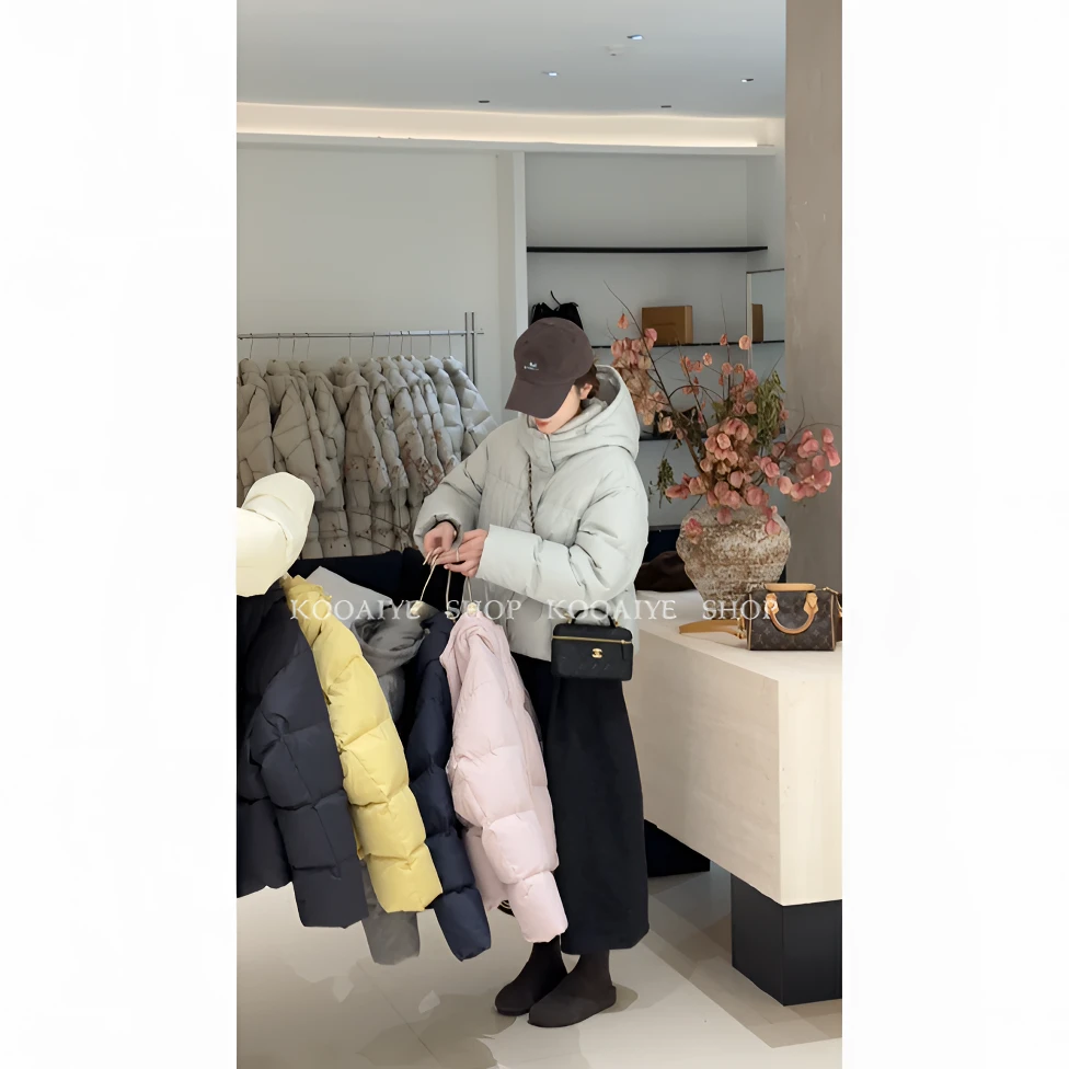 【膨膨日记】冬季新款韩系休闲百搭时尚简约新国标90白鸭绒羽绒服