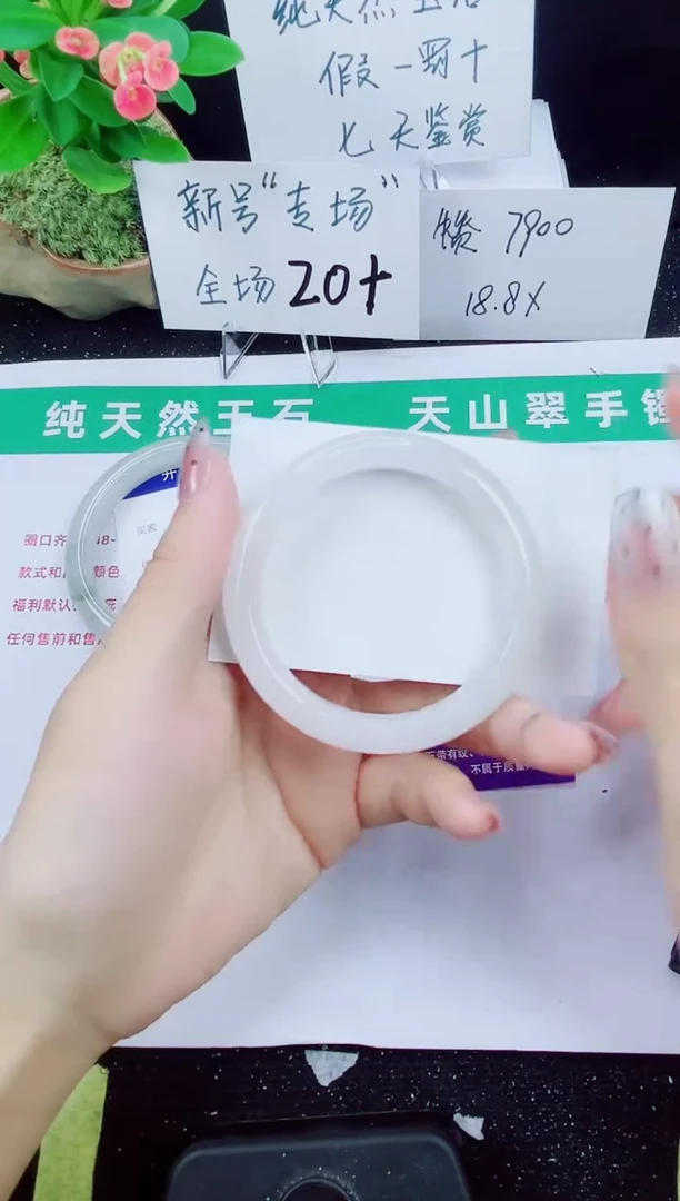 未镶嵌手镯石英质玉216-50/51/52