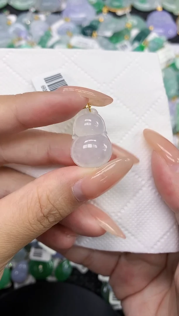 颈饰18K金镶嵌翡翠11111111111