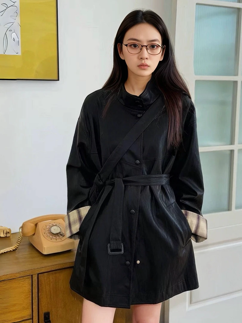 中长款风衣外套 2557