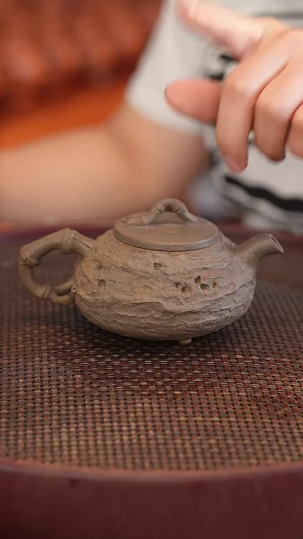 茶壶紫砂原矿手工制作瑕疵