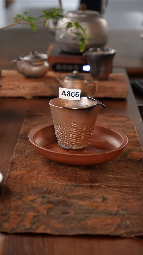 广西钦州坭兴陶纯手工纯柴烧公道杯180毫升