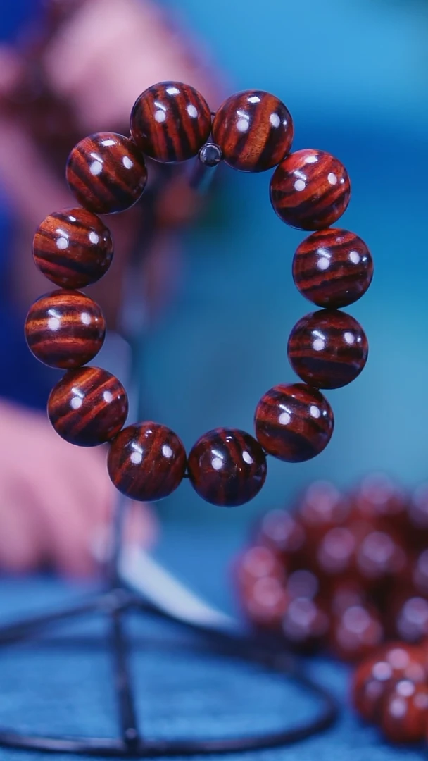 黄花梨/降香黄檀海南黄花梨满纹2.0手串