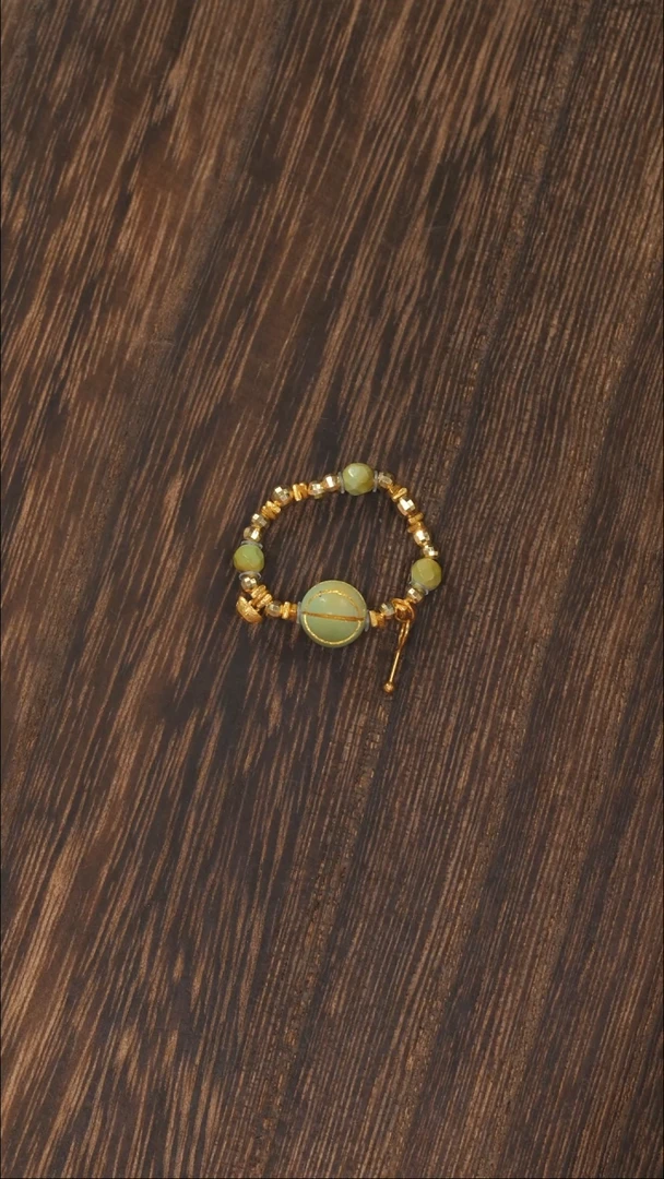 【闪购商品】绿松石戒指18K金镶嵌1