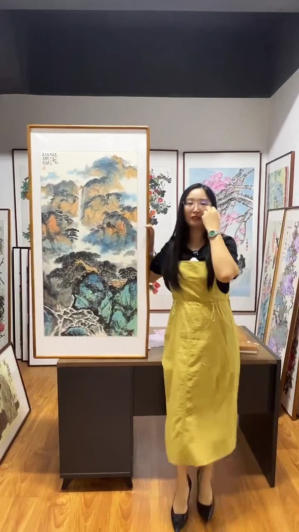 国画隗寿群  120*60  泰山图