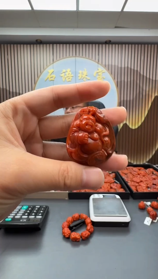 南红玛瑙雕刻未镶嵌065ZB0811产品一个