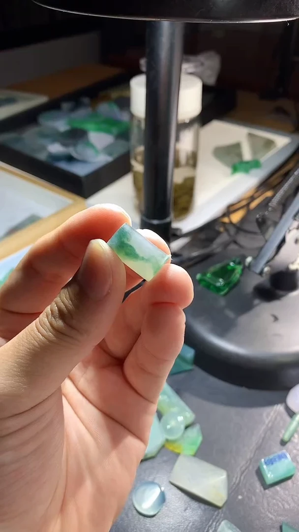 未镶嵌定制翡翠单珠18.0-11.2