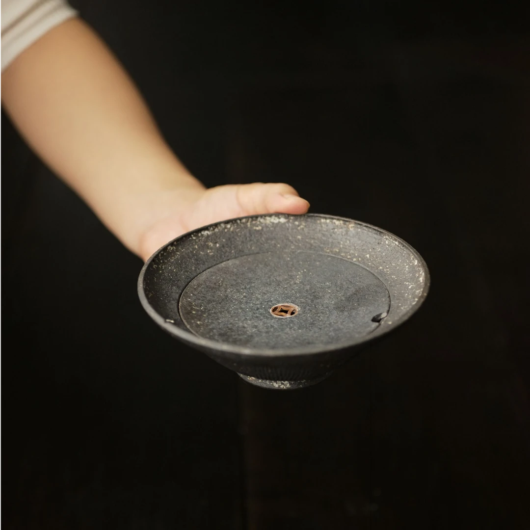 松风-小宅壶承 （赤贫）-茶器-茶道
