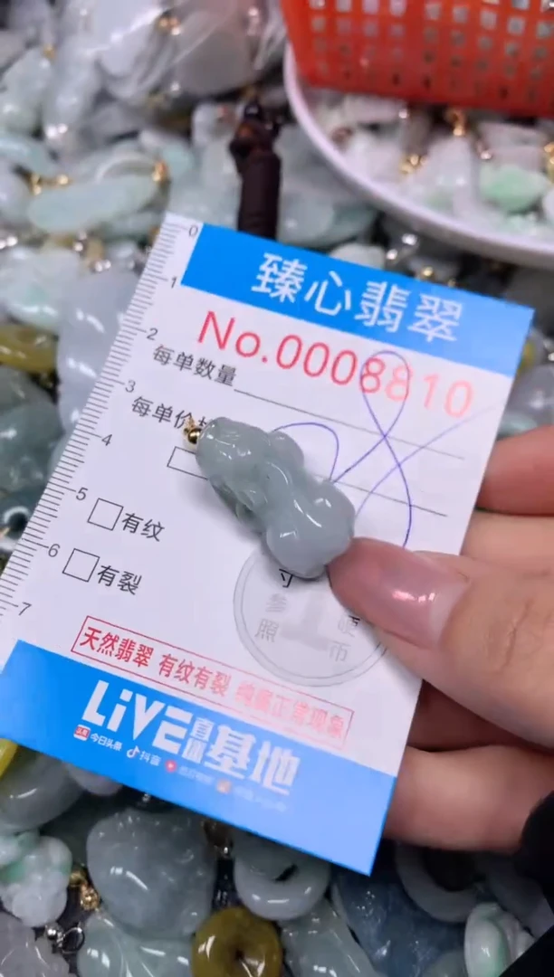 【闪购商品】翡翠颈饰未镶嵌含绳0008810