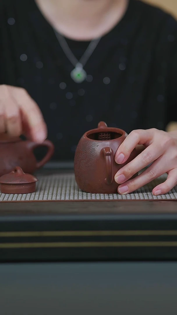 茶壶紫砂微瑕全手底槽清龙秦权230cc