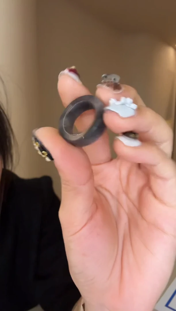 【闪购商品】和田玉戒指未镶嵌17码聚墨直切多样性发其一