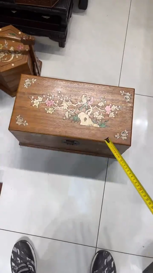 【闪购商品】木喜鹊登梅收纳箱50