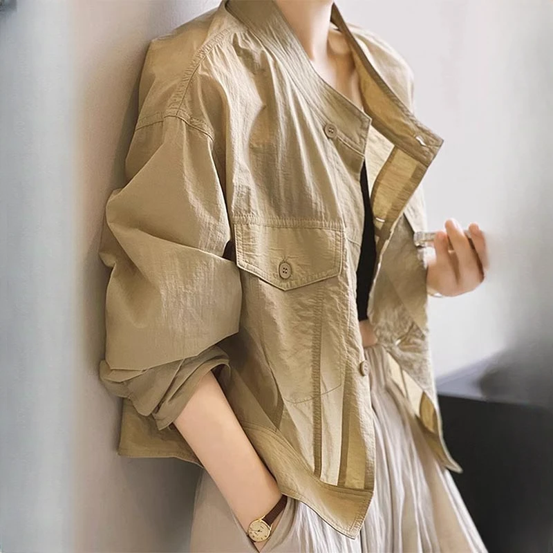 香朵儿复古港风高级感女士气质上衣2025夏季新款轻薄透气时髦衬衫