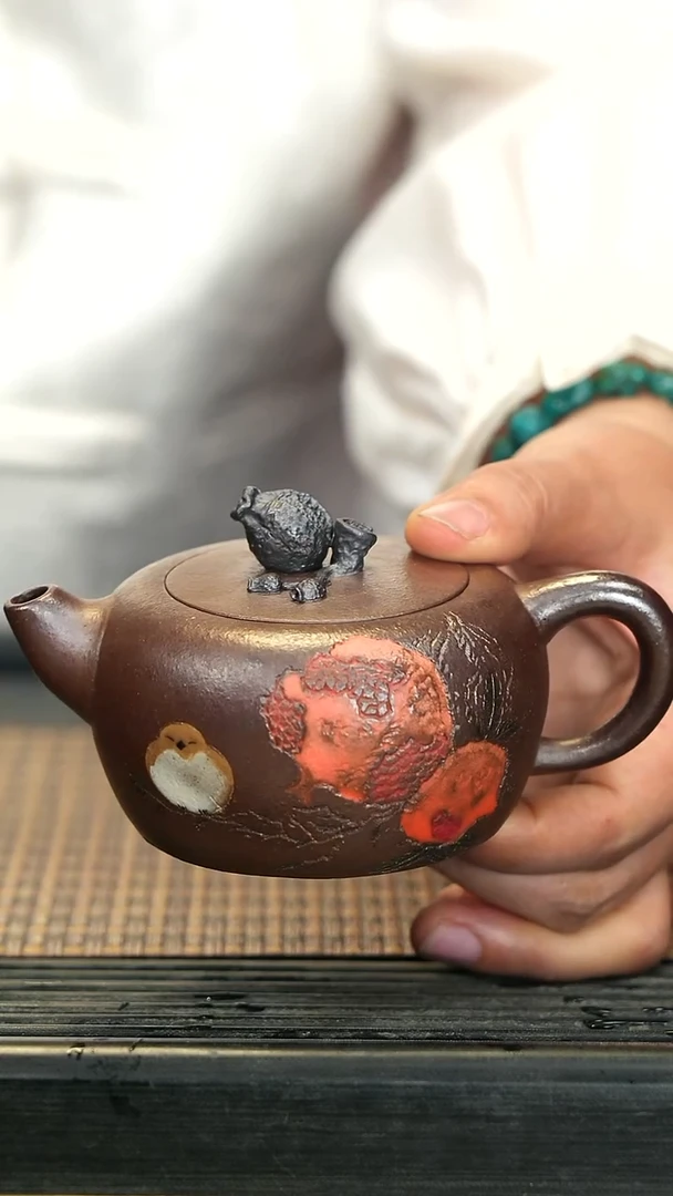 【闪购商品】紫砂茶壶XS30石榴壶 柴烧