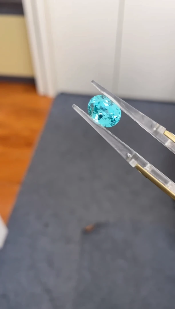 【闪购商品】合成（培育） 石榴石裸石未镶嵌培育帕拉伊巴4.58ct