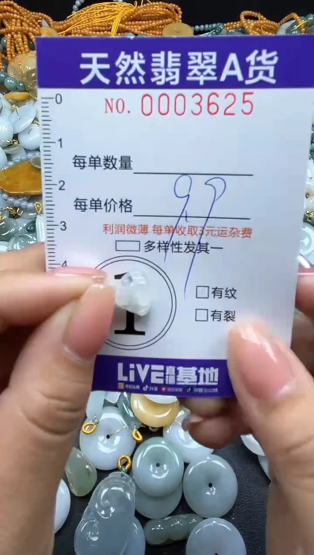 翡翠未镶嵌颈饰03625