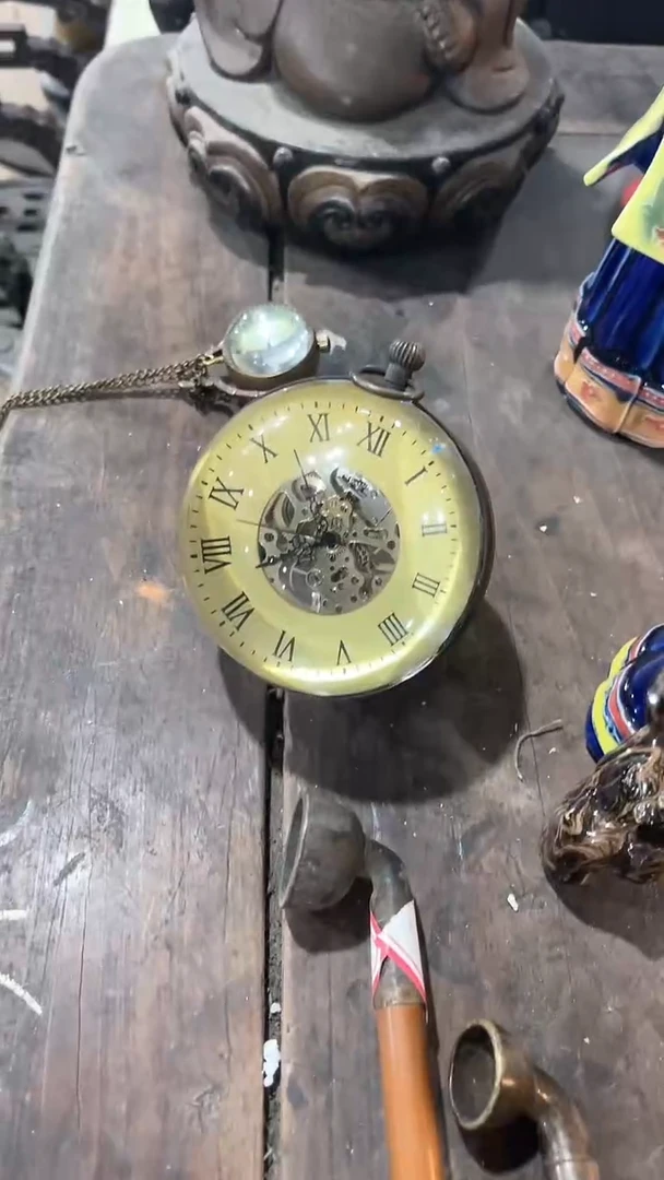 人造水晶怀表复古怀旧民间收藏