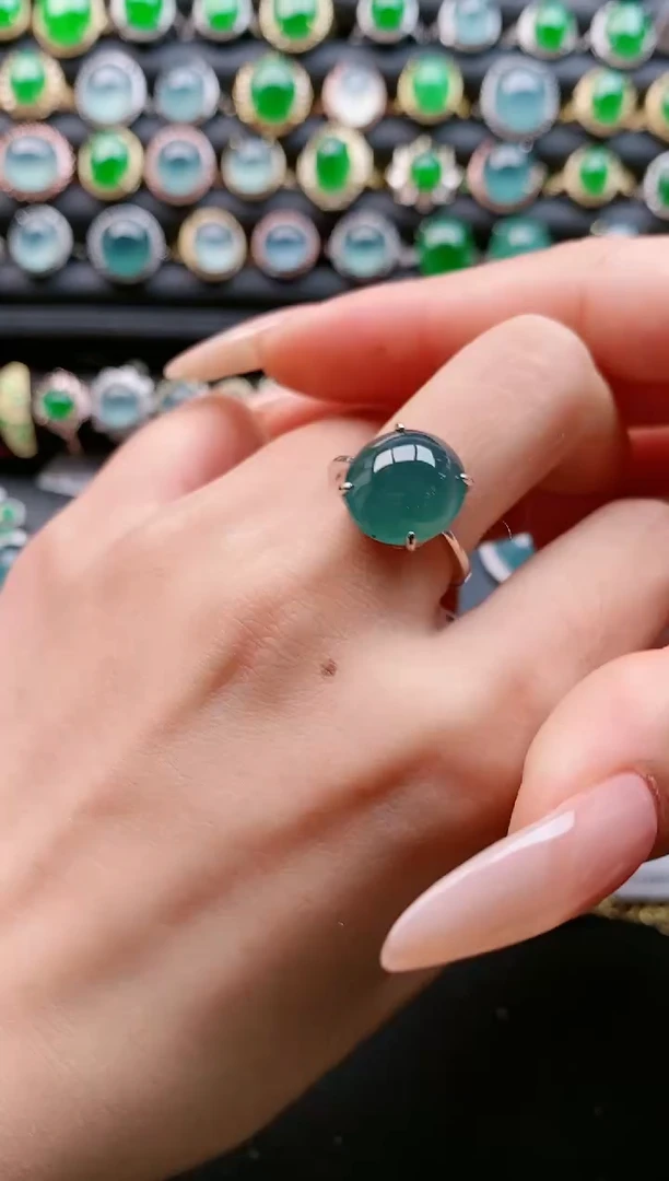【闪购商品】翡翠戒指银S925镶嵌11111111