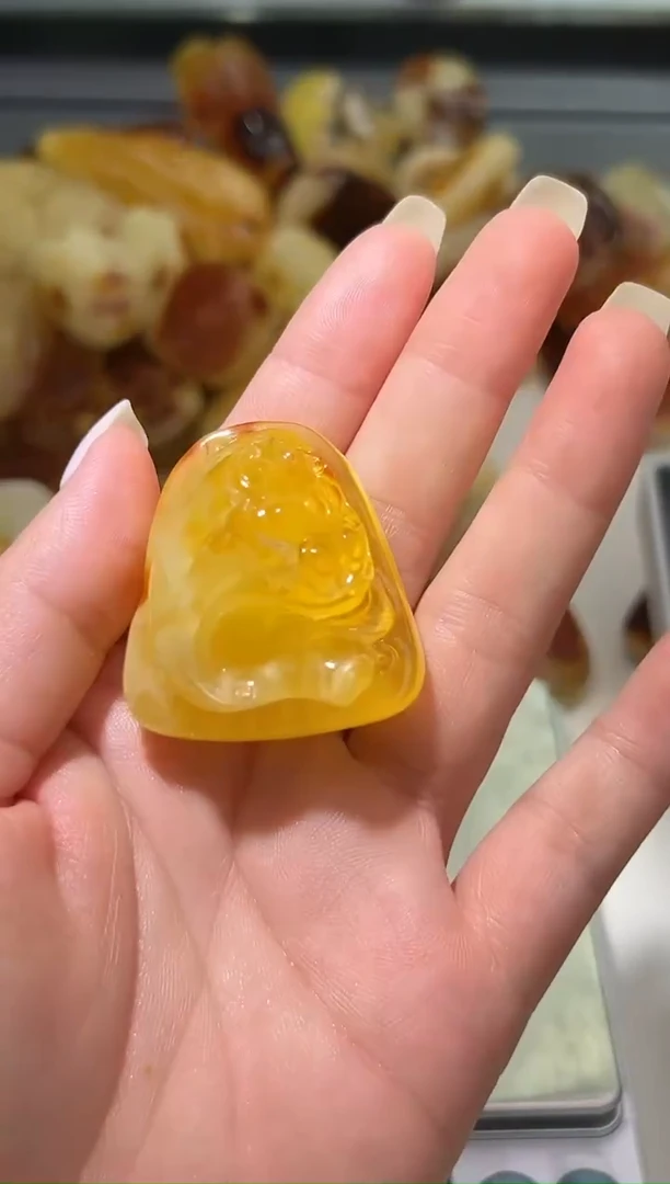 裸石琥珀未镶嵌琥珀蜜蜡吊坠