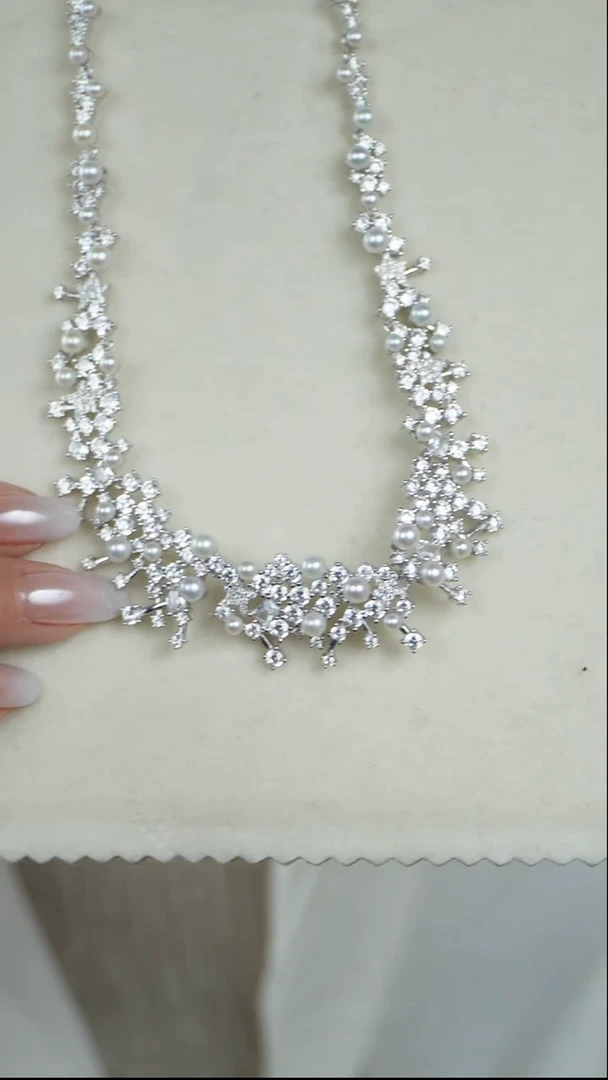 【闪购商品】淡水珍珠颈饰银S925镶嵌1