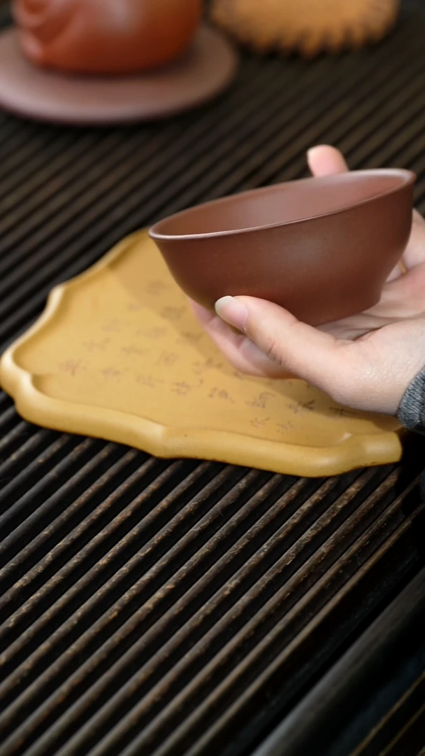 茶杯紫砂100cc紫泥杯