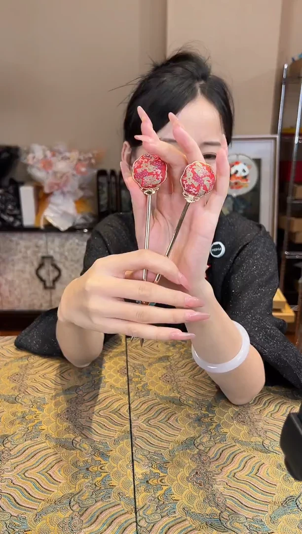 刺绣非遗宋锦（发饰）