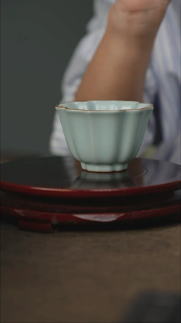 全品 海棠杯 带底款