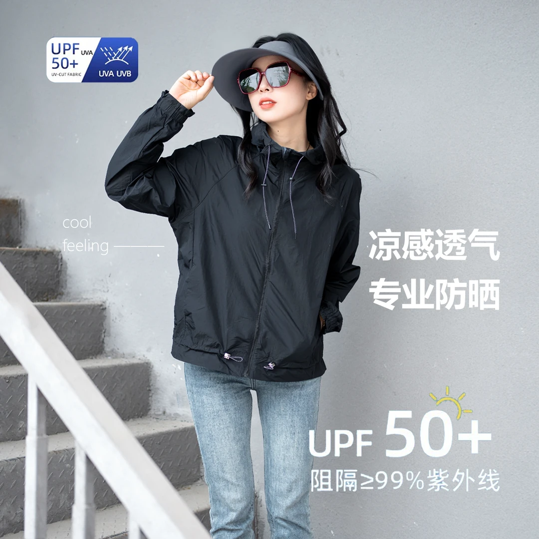 2025夏季超薄款透气冰丝全面防晒速干外套女户外防晒皮肤垂钓外衣