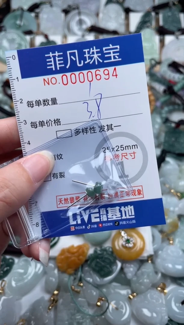 翡翠未镶嵌颈饰00..0694