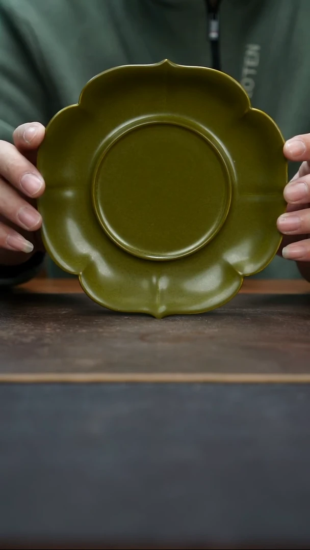 杯雨乐窑茶叶末釉壶承