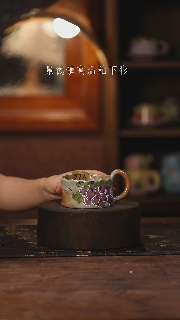 陶瓷景德镇高温釉下手绘陶瓷276