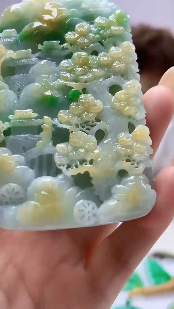 定制翡翠未镶嵌4868DD-毛货挂件98