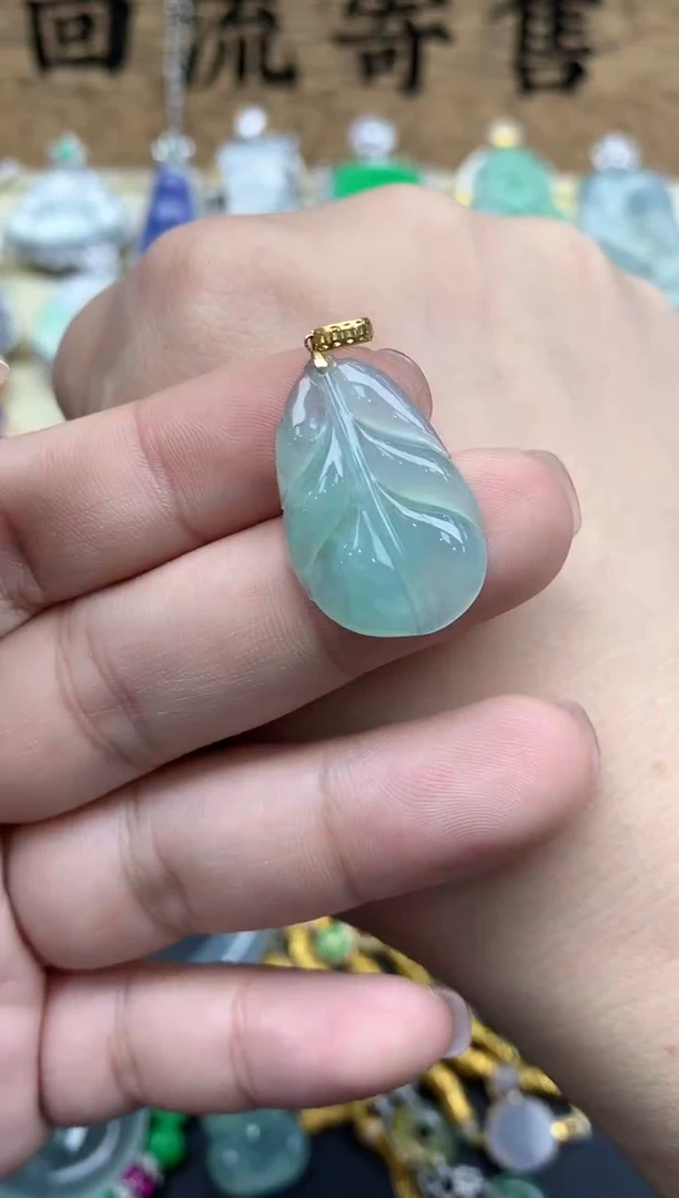【闪购商品】翡翠颈饰18K金镶嵌22-中国好珍宝