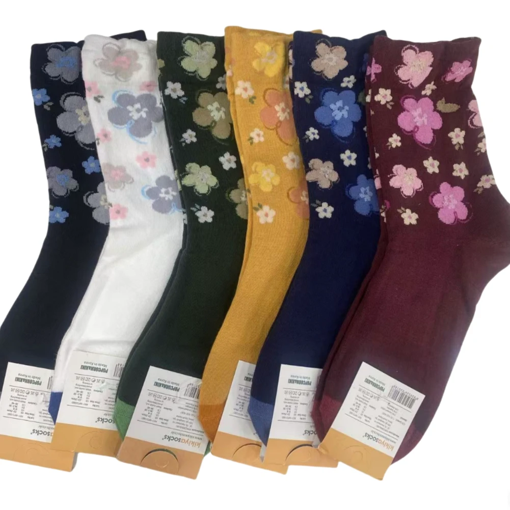 成宝袜行-女士袜子-四季纯棉袜-6色（3双/6双）