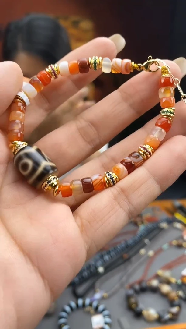 未镶嵌颈饰玛瑙/玉髓-0928-179 Y多样性发