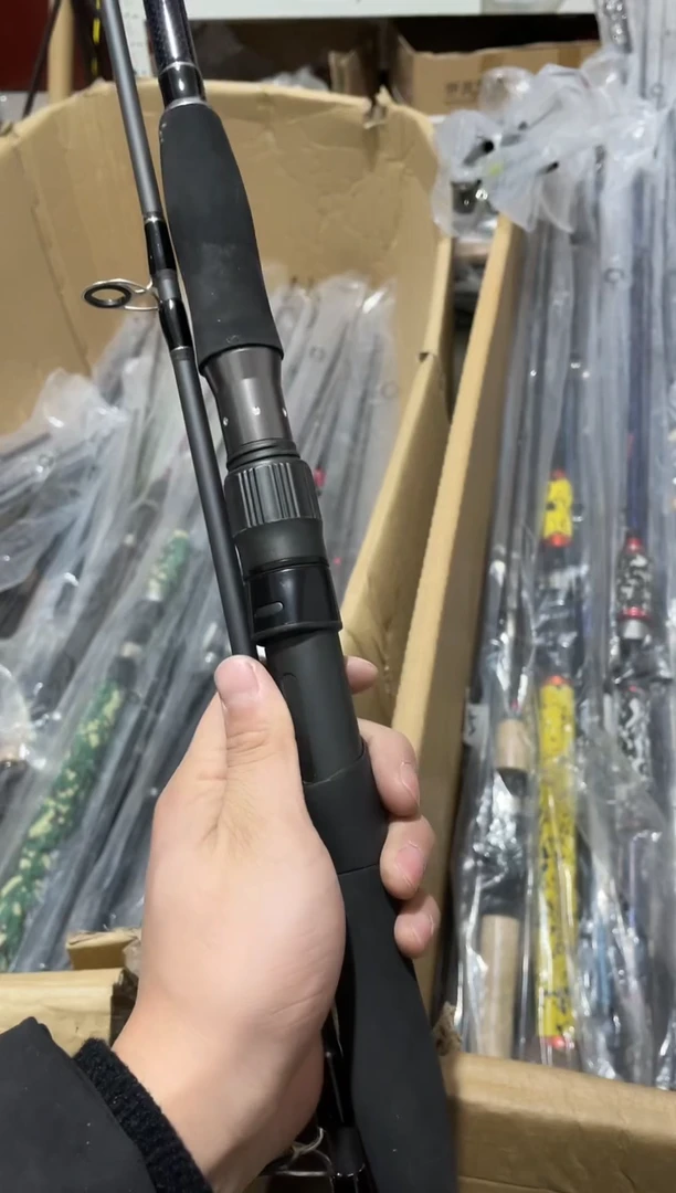 2.4m碳素黑****)钓鱼竿渔具鱼竿钓竿